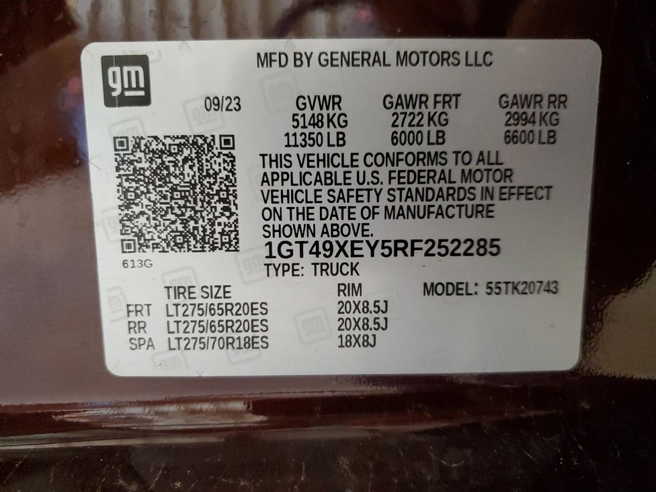 1GT49XEY5RF252285 2024 GMC Sierra K2500 Denali Ultimate