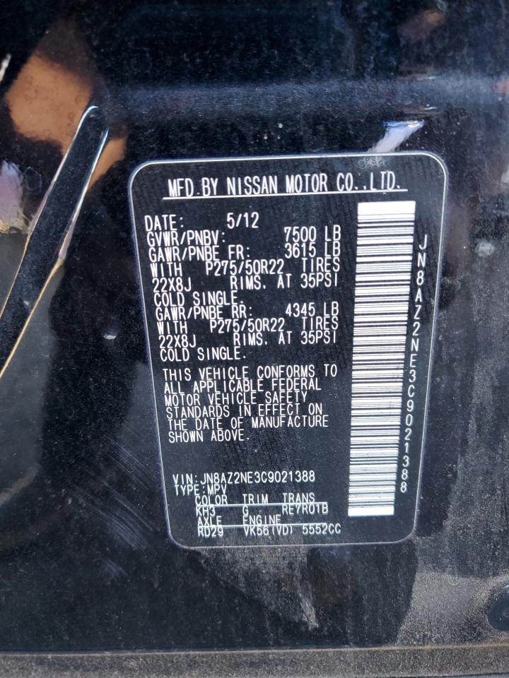 JN8AZ2NE3C9021388 2012 Infiniti Qx56