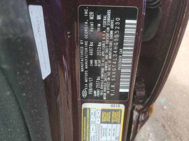 2017 Kia Optima Lx VIN: 5XXGT4L34HG155230 Lot: 52484364