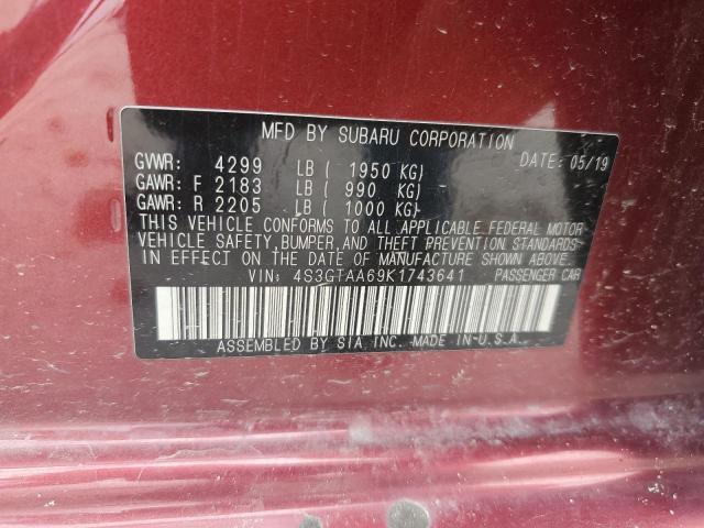 2019 Subaru Impreza VIN: 4S3GTAA69K1743641 Lot: 57099144