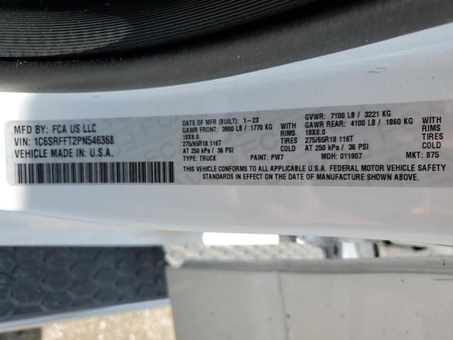2023 DODGE RAM PICKUP 1C6SRFFT2PN546368