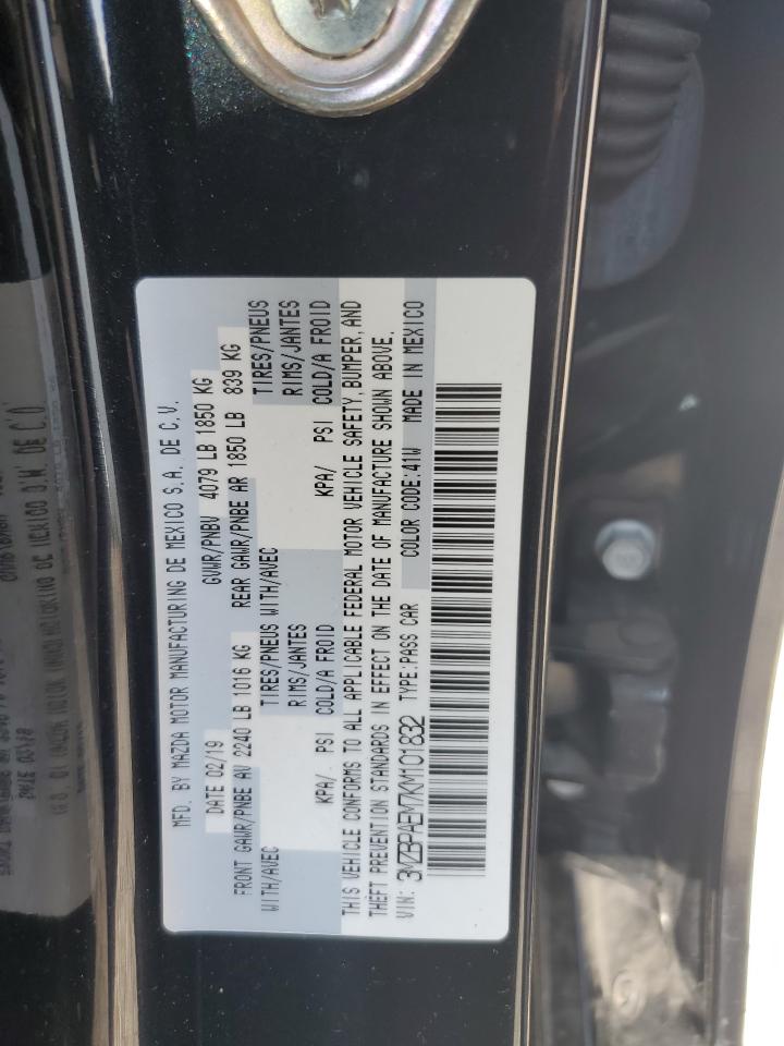 3MZBPAEM7KM101832 2019 Mazda 3 Premium