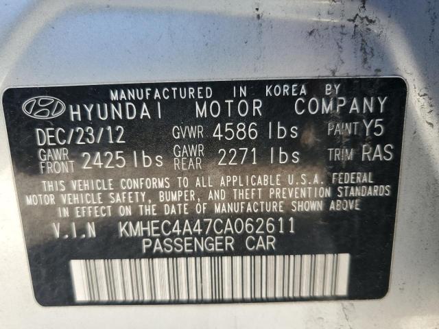 2012 Hyundai Sonata Hybrid VIN: KMHEC4A47CA062611 Lot: 56252834