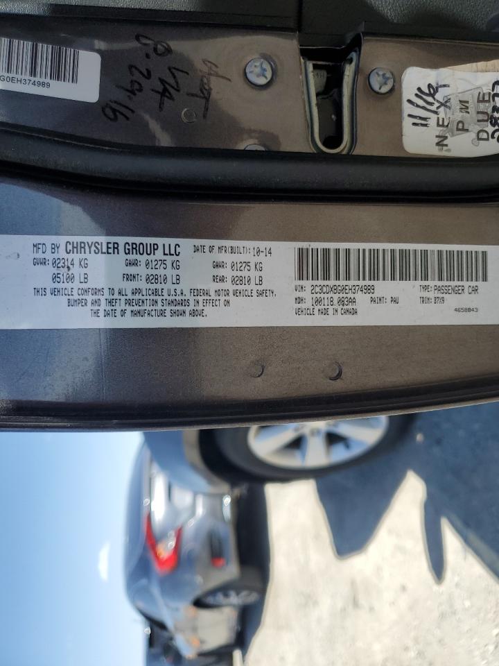 2C3CDXBG0EH374989 2014 Dodge Charger Se