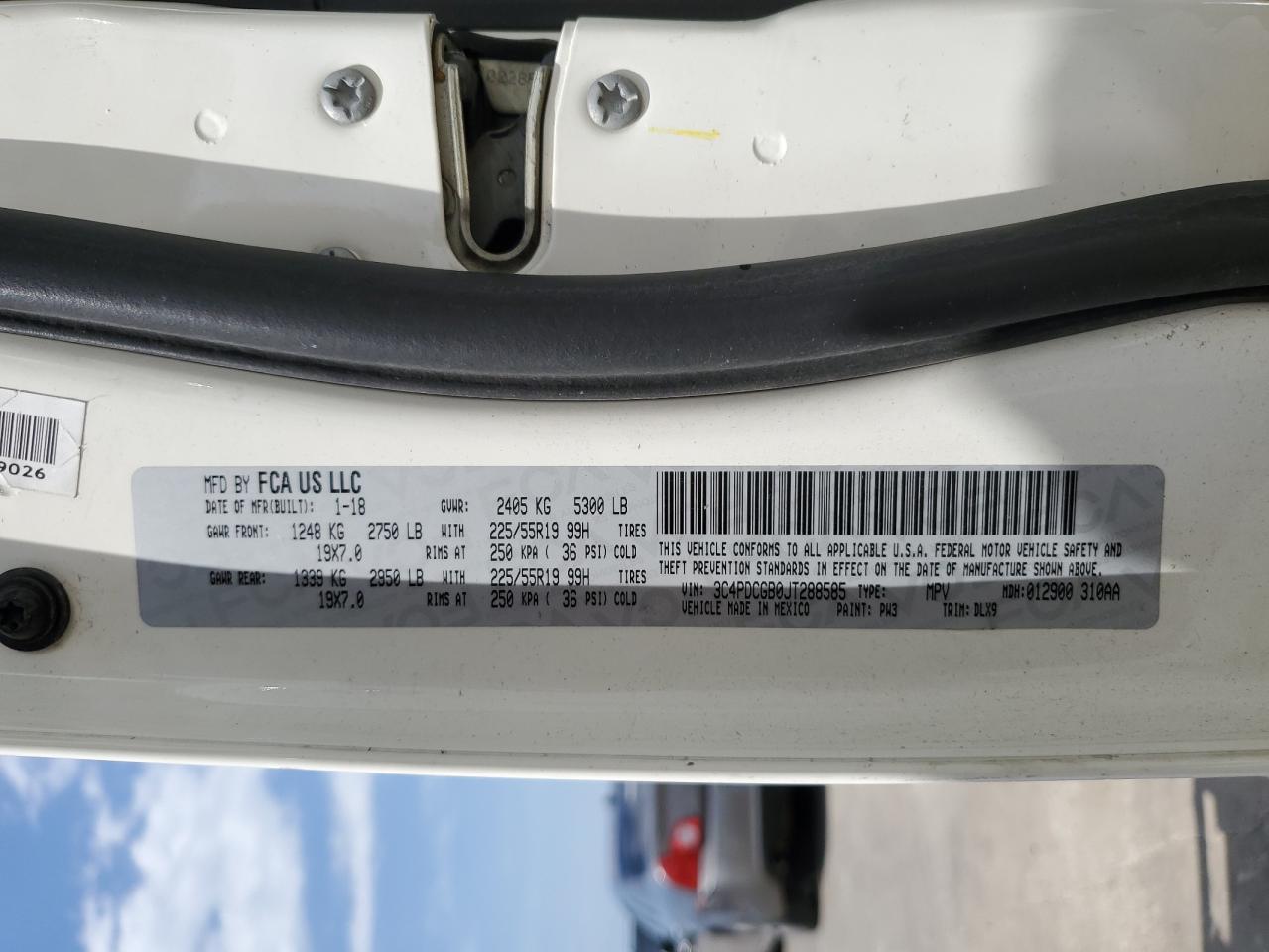 3C4PDCGB0JT288585 2018 Dodge Journey Crossroad