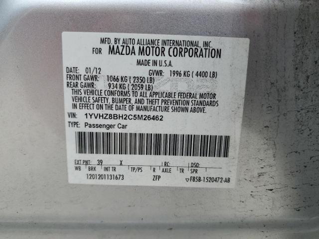 2012 Mazda 6 I VIN: 1YVHZ8BH2C5M26462 Lot: 53432114