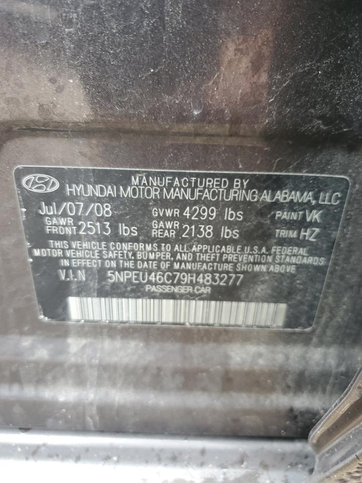 5NPEU46C79H483277 2009 Hyundai Sonata Se