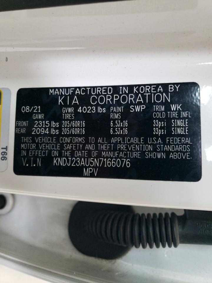 KNDJ23AU5N7166076 2022 Kia Soul Lx