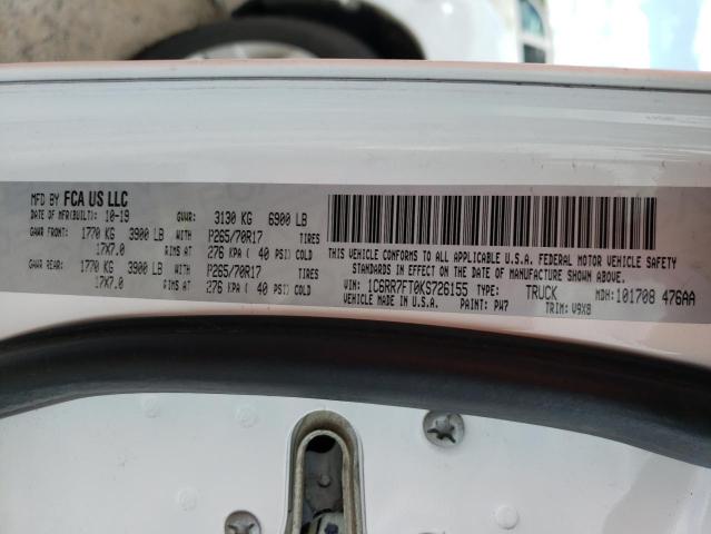2019 RAM 1500 CLASS - 1C6RR7FT0KS726155
