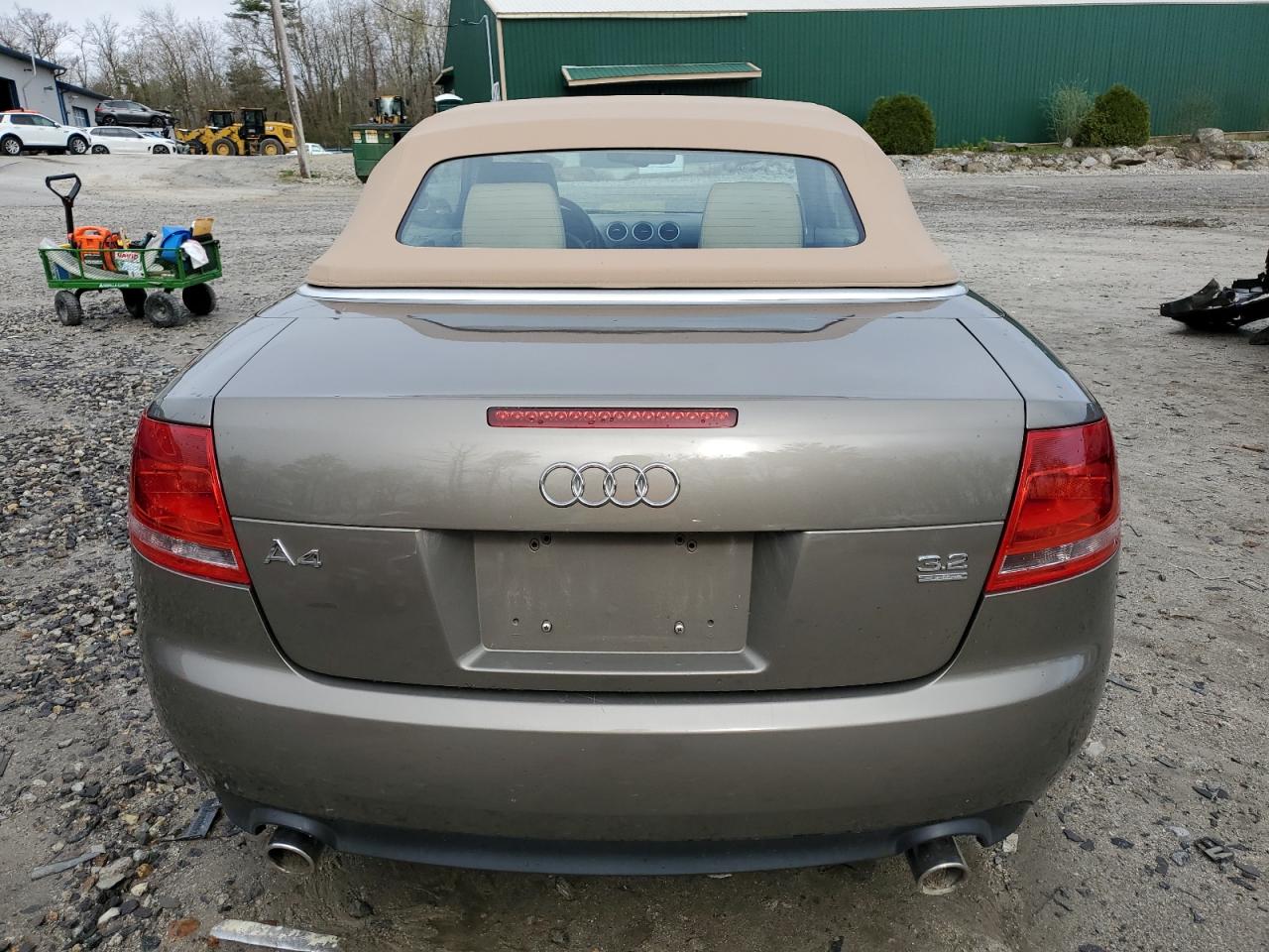 WAUDH48H08K002050 2008 Audi A4 3.2 Cabriolet Quattro