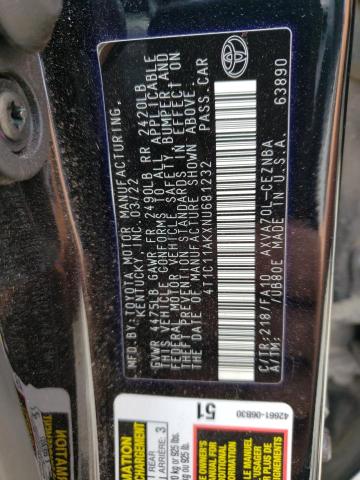 4T1C11AKXNU681232 Toyota Camry LE 12