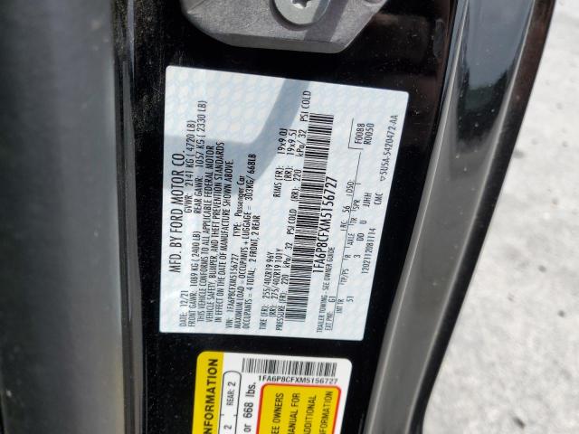 2021 Ford Mustang Gt VIN: 1FA6P8CFXM5156727 Lot: 54050334