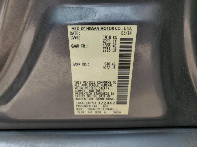 2014 Nissan Altima 2.5 VIN: 1N4AL3AP7EC322462 Lot: 53603604