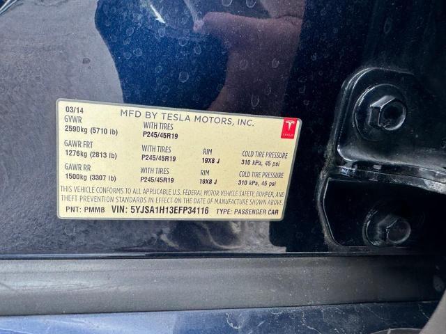 Lot #2505527043 2014 TESLA MODEL S salvage car
