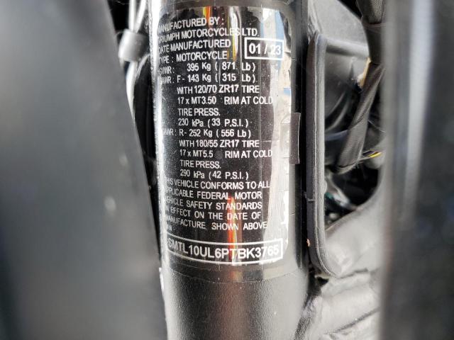 2023 TRIUMPH MOTORCYCLE TRIDENT 66 - SMTL10UL6PTBK3765