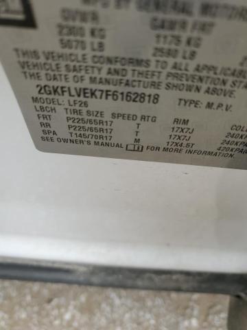 2015 GMC Terrain Sle VIN: 2GKFLVEK7F6162818 Lot: 56747614