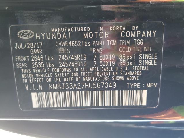 KM8J33A27HU567349 2017 HYUNDAI TUCSON - Image 12