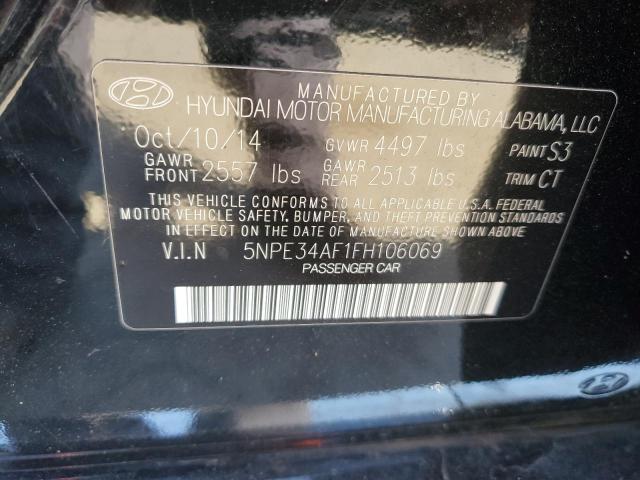 2015 Hyundai Sonata Sport VIN: 5NPE34AF1FH106069 Lot: 54433474