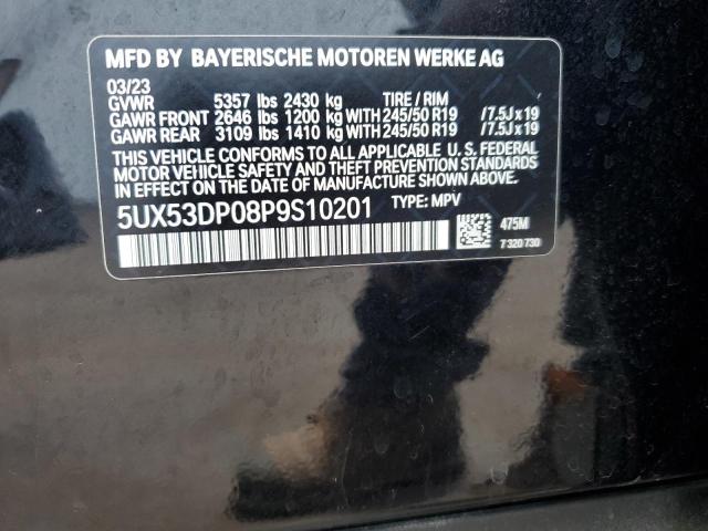 2023 BMW X3 xDrive30I VIN: 5UX53DP08P9S10201 Lot: 54469354