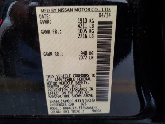 2014 Nissan Altima 2.5 VIN: 1N4AL3AP6EC405509 Lot: 56074024