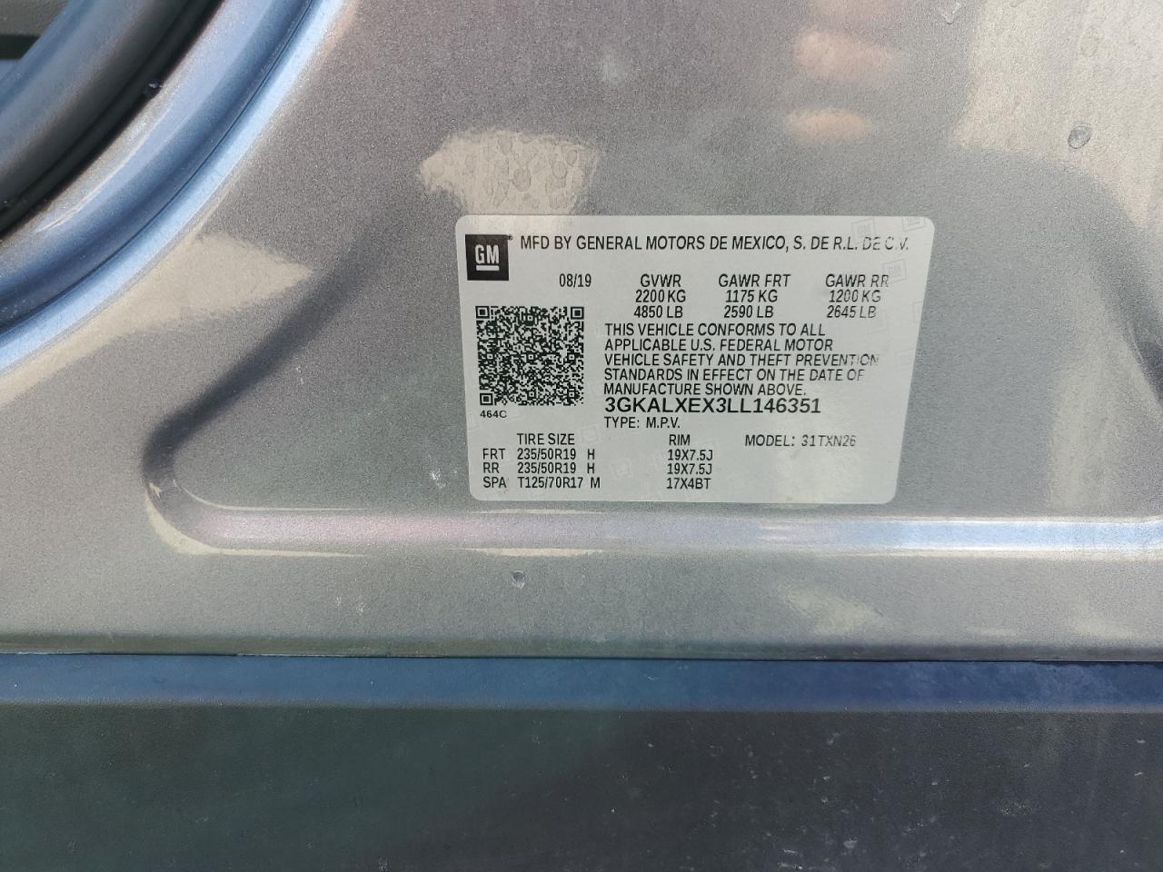 3GKALXEX3LL146351 2020 GMC Terrain Denali