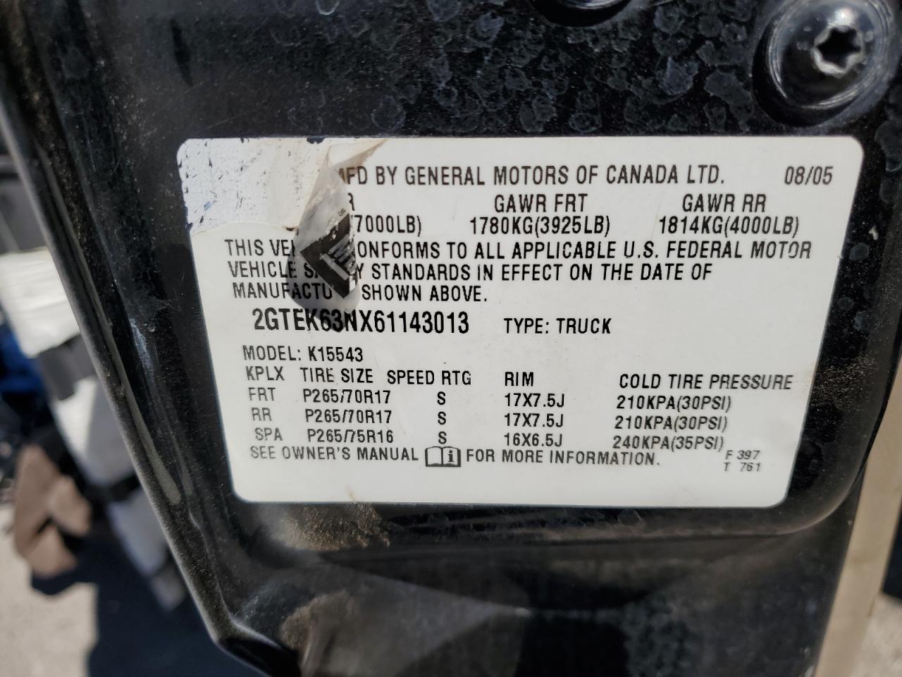 2GTEK63NX61143013 2006 GMC Sierra K1500 Denali