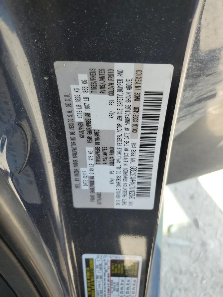 3MZBN1U74HM137326 2017 Mazda 3 Sport