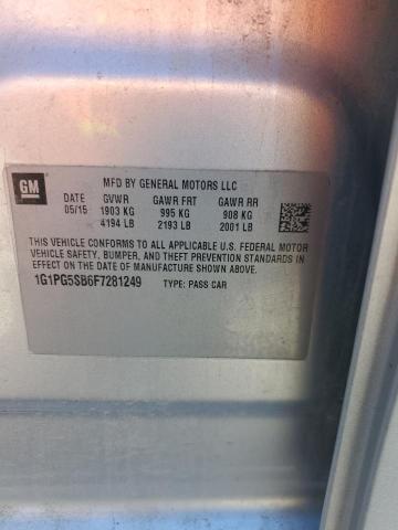 2015 CHEVROLET CRUZE LTZ - 1G1PG5SB6F7281249