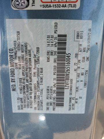 2006 Ford Mustang VIN: 1ZVFT80N265160045 Lot: 55252954