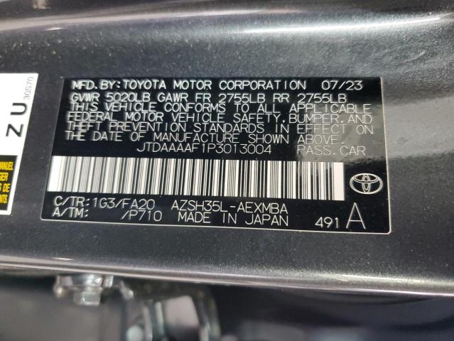 2023 Toyota Crown Xle VIN: JTDAAAAF1P3013004 Lot: 55173834