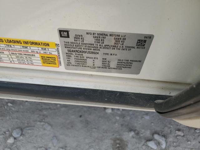 2015 BUICK ENCLAVE - 5GAKRCKD5FJ328924