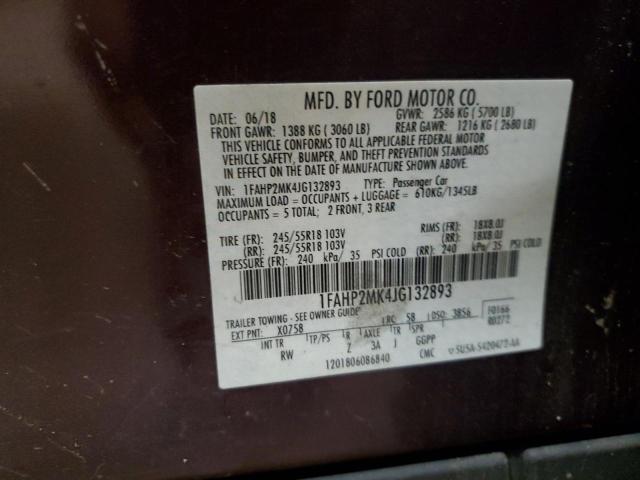 2018 FORD TAURUS POL - 1FAHP2MK4JG132893