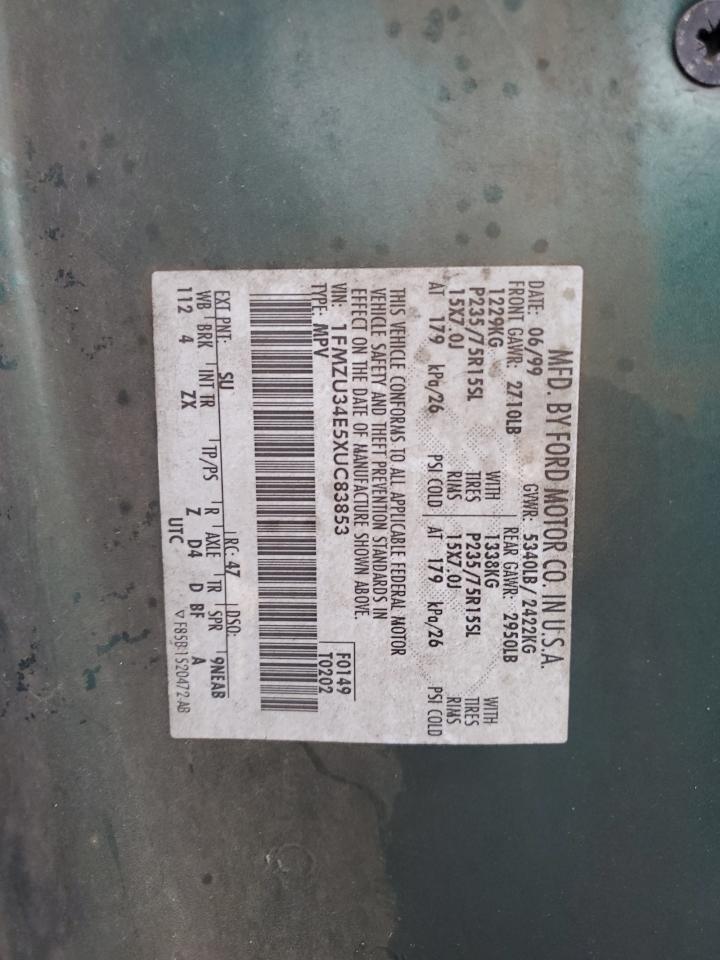 1FMZU34E5XUC83853 1999 Ford Explorer