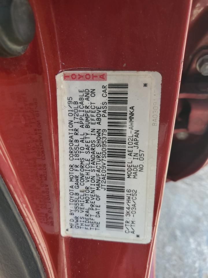 JT2AE09V7S0095379 1995 Toyota Corolla Base