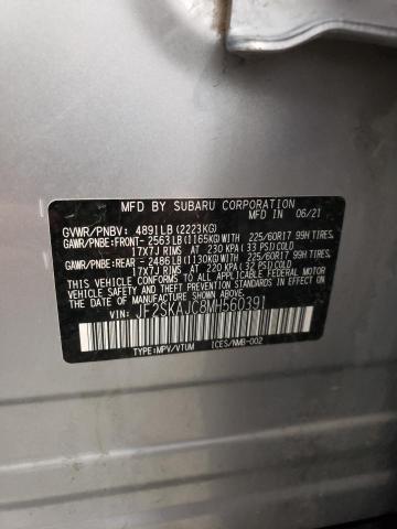 2021 Subaru Forester Premium VIN: JF2SKAJC8MH560391 Lot: 55913184