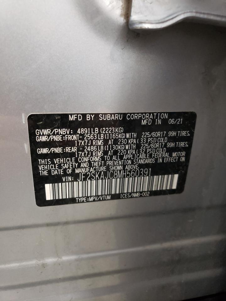 JF2SKAJC8MH560391 2021 Subaru Forester Premium