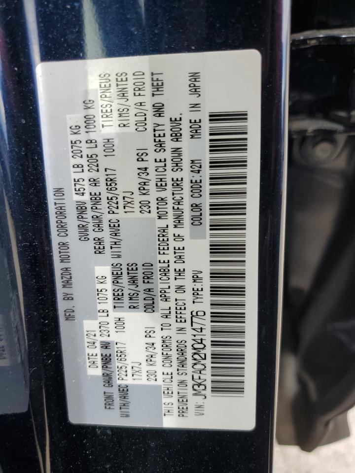 JM3KFACM2M0414776 2021 Mazda Cx-5 Touring