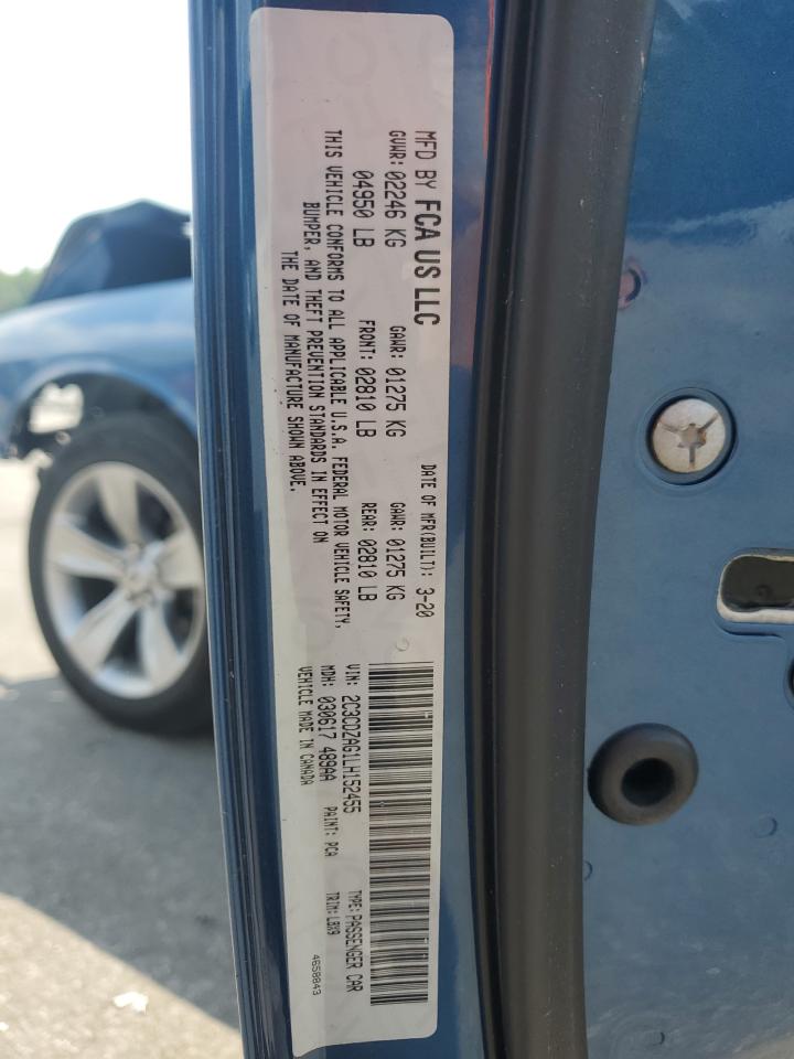 2C3CDZAG1LH152455 2020 Dodge Challenger Sxt