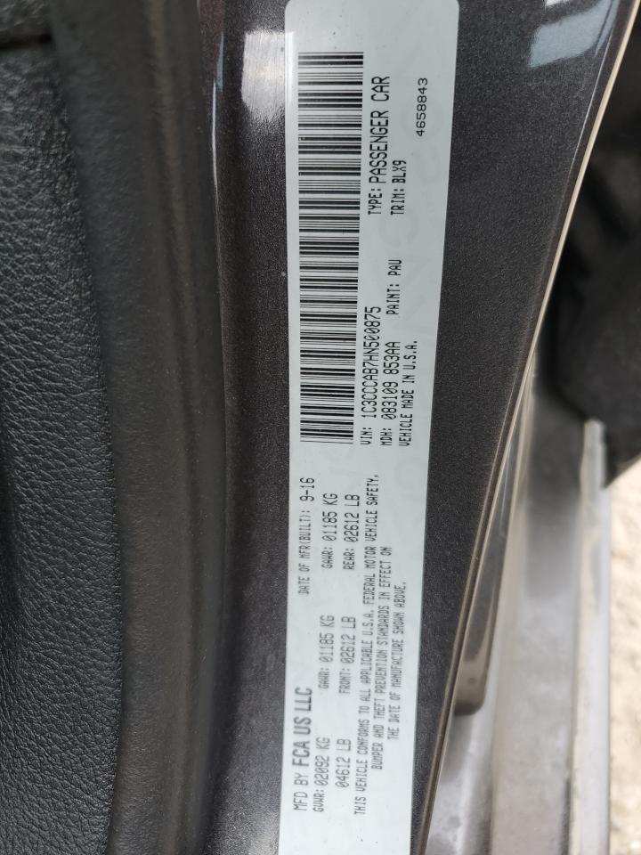 1C3CCCAB7HN500875 2017 Chrysler 200 Limited