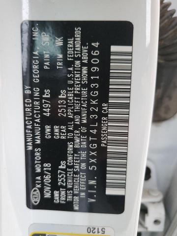 2019 Kia Optima Lx VIN: 5XXGT4L32KG319064 Lot: 54918504