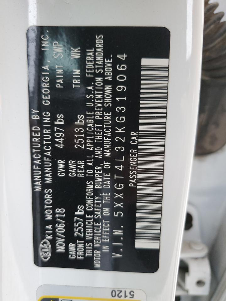 5XXGT4L32KG319064 2019 Kia Optima Lx