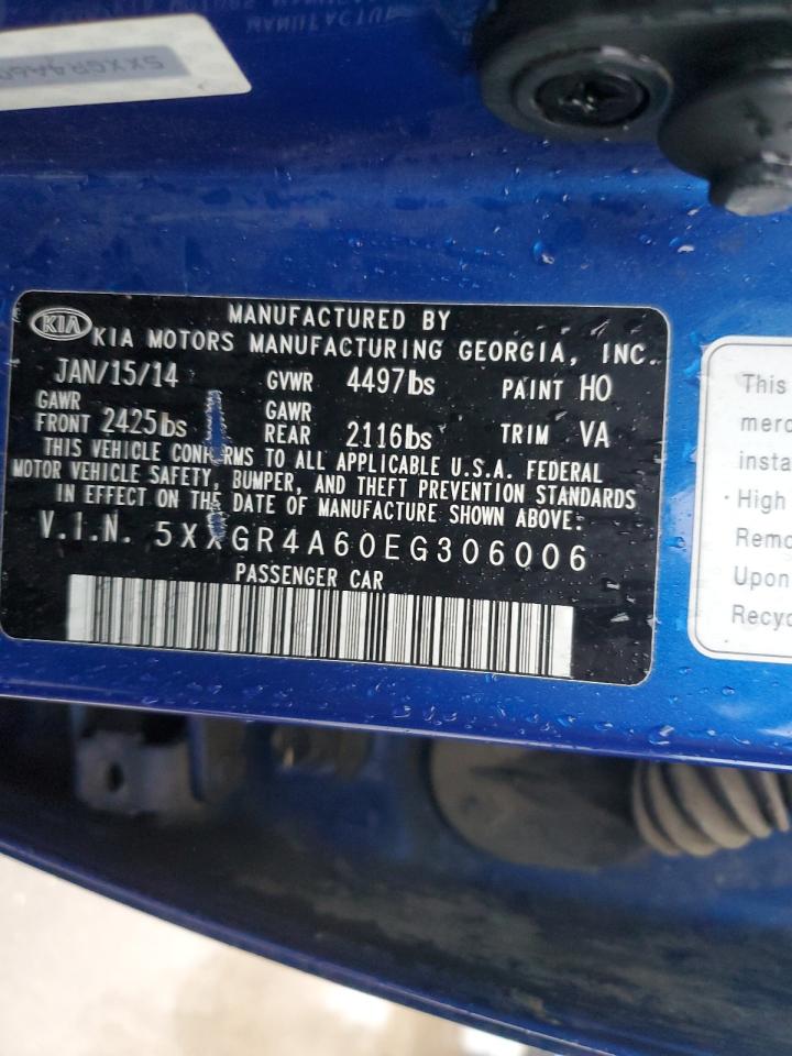 5XXGR4A60EG306006 2014 Kia Optima Sx