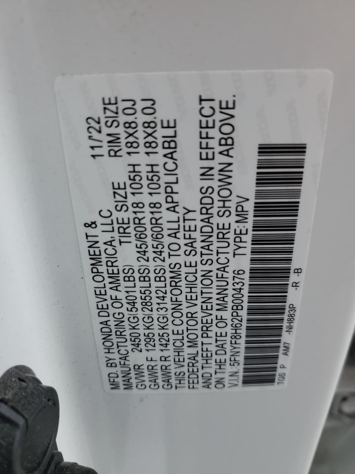 5FNYF8H62PB004376 2023 Honda Passport Trail Sport