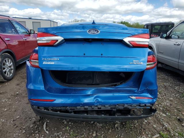 2019 Ford Fusion Se VIN: 3FA6P0LU7KR243639 Lot: 54191754