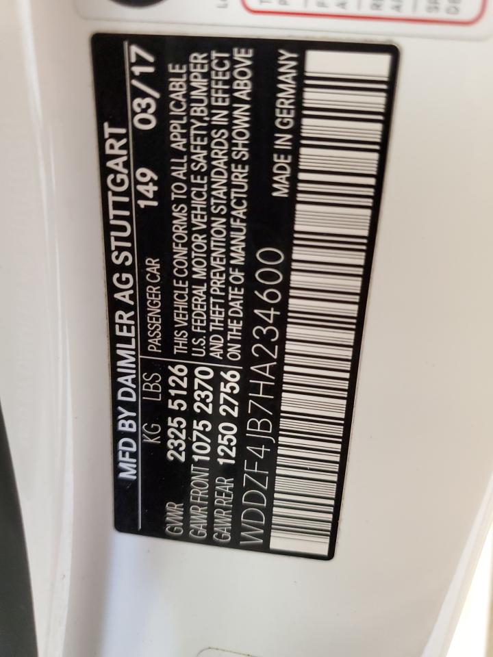 WDDZF4JB7HA234600 2017 Mercedes-Benz E 300