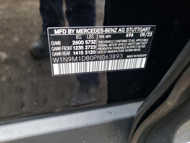 2023 Mercedes-Benz Eqb 350 4Matic VIN: W1N9M1DB0PN063893 Lot: 54355724
