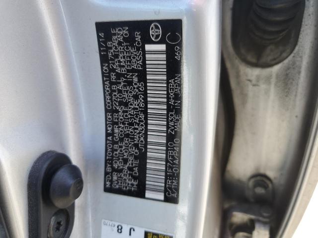 2015 Toyota Prius VIN: JTDKN3DU4F1899165 Lot: 54087004