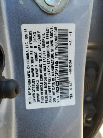 19XFC2F77GE081145 2016 HONDA CIVIC - Image 12