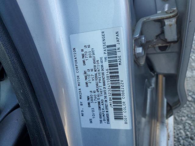 2004 Mazda 3 S VIN: JM1BK323241108146 Lot: 55997924