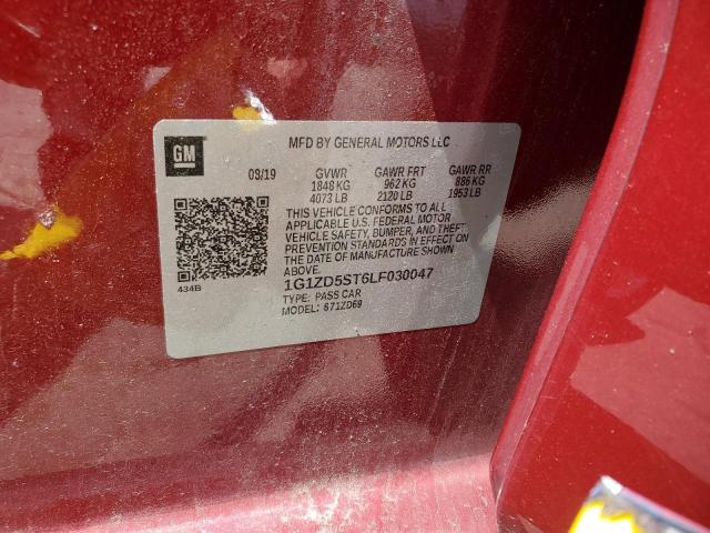 2020 Chevrolet Malibu Lt VIN: 1G1ZD5ST6LF030047 Lot: 55663424